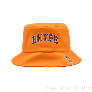 Brugerdefineret broderi logo Brim Bucket Cap